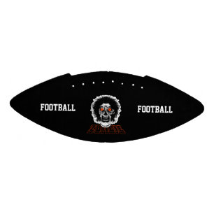 Ballon De Foot Football Zombie - Noir & Blanc Rouge
