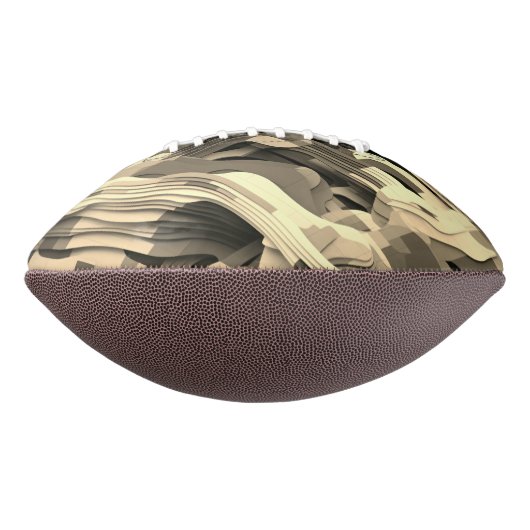 Ballon De Foot Formes stratifiées en couleurs de camouflage (Tourné à 90°)