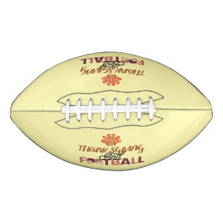 Ballon De Foot Fun and Catchy Thanksgiving Design Football