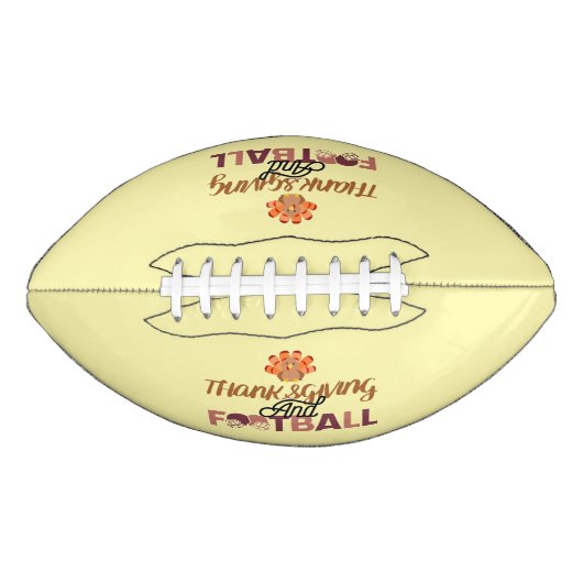Ballon De Foot Fun and Catchy Thanksgiving Design Football (Devant)