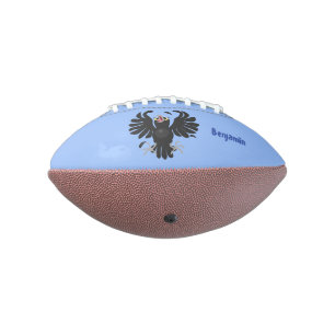 Ballon De Foot Funny crazy crow raven cartoon illustration