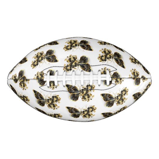 Ballon De Foot Gold flower Butterfly with Black Orchid (Devant)