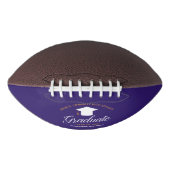 Ballon De Foot Graduation Purple Gold Custom 2023 Senior (Devant)