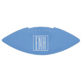 Ballon De Foot Gras moderne 3 initiales Monogramme | Bleu doux (Panneau)