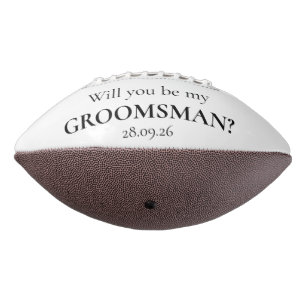 Ballon De Foot Groomsmen de football personnalisé cadeau de propo