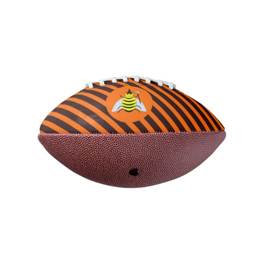 Ballon De Foot Halloween Magic Bee Witch Orange et Black Stripes (Tourné à 270°)