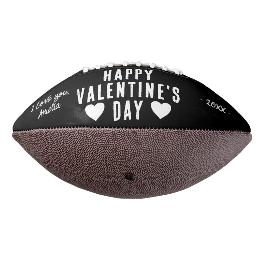 Ballon De Foot Heureuse Sainte-Valentin noir Boyfriend 2 photo (Tourné à 270°)