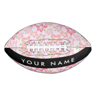 Ballon De Foot Hibiscus rose, Fleurs roses, Votre nom