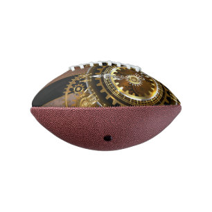 Ballon De Foot Horloge Steampunk avec des engrenages anciens