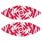 Ballon De Foot Illusion abstraite rouge blanc (Panneaux)