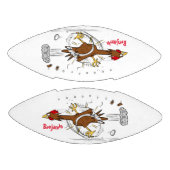 Ballon De Foot Illustration amusante de poulet cool (Panneaux)