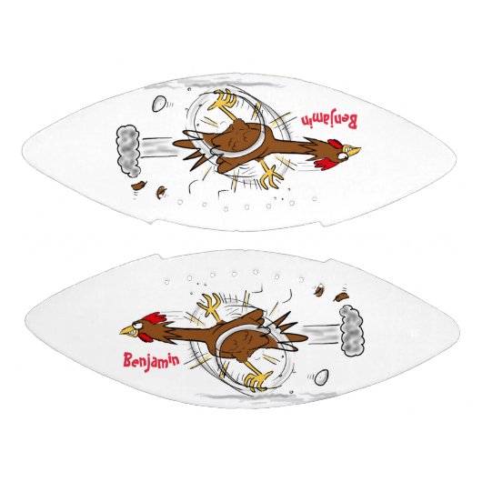 Ballon De Foot Illustration amusante de poulet cool (Panneaux)