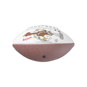 Ballon De Foot Illustration amusante de poulet cool