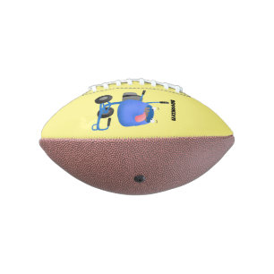 Ballon De Foot Illustration amusante du mélangeur de ciment bleu