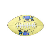 Ballon De Foot Illustration amusante du mélangeur de ciment bleu (Devant)