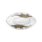 Ballon De Foot Illustration d'Ankylosaurus (Devant)