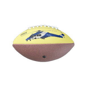 Ballon De Foot Illustration de cartoon d'hélicoptère de police