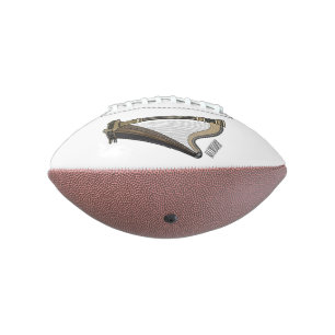 Ballon De Foot Illustration de dessin animé sur la harpe