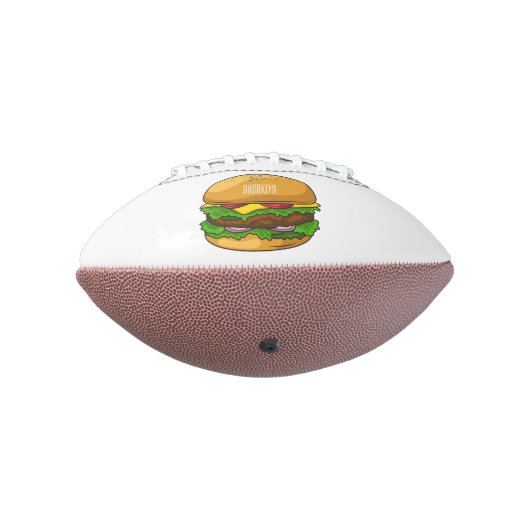 Ballon De Foot Illustration de Hamburger (Tourné à 270°)