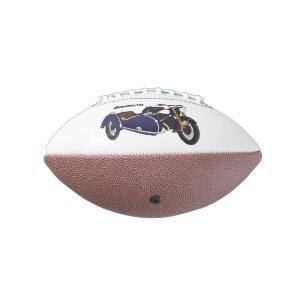 Ballon De Foot Illustration de moto pourpre Sidecar