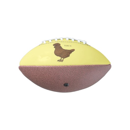 Ballon De Foot Illustration de poulet à la polis chamois (Tourné à 270°)