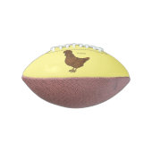 Ballon De Foot Illustration de poulet à la polis chamois (Tourné à 90°)