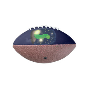 Ballon De Foot Illustration de ver luisant vert mignon en style d