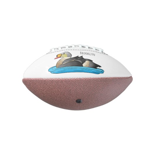 Ballon De Foot Illustration d'oiseau de l'eider King (Tourné à 270°)