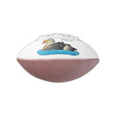 Ballon De Foot Illustration d'oiseau de l'eider King (Tourné à 90°)