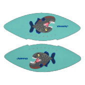 Ballon De Foot Illustration drôle de piranha affamée (Panneaux)