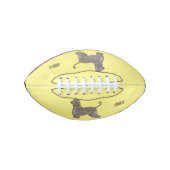 Ballon De Foot Illustration d'un chien hound afghan (Devant)