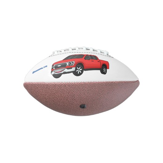 Ballon De Foot Illustration d'une camionnette rouge mou (Tourné à 270°)