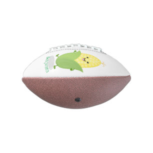 Ballon De Foot Illustration d'une caricature de maïs joyeux