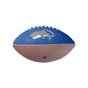Ballon De Foot Illustration joyeuse du grand requin blanc