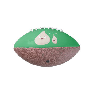 Ballon De Foot Illustration végétale de caricature à l'ail mignon
