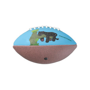 Ballon De Foot Image de dessin animé de chat en panthère noire ja