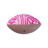 Ballon De Foot Impression zèbre rose (Tourné à 270°)