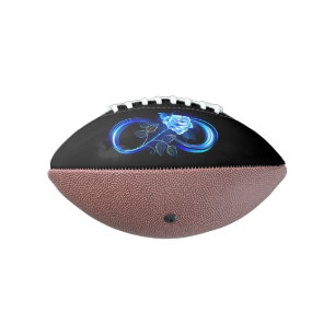Ballon De Foot Infini lumineux avec rose bleue