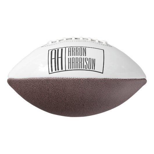 Ballon De Foot Initiales minimes modernes et logo de nom (Tourné à 270°)