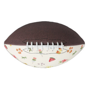 Ballon De Foot Jolie aquarelle d'été : pastèque, dango et soleil