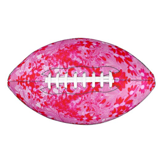 Ballon De Foot Jolies Fleurs Rouges (Devant)