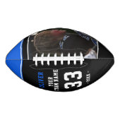 Ballon De Foot Joueur bleu moderne Nom Numéro d'équipe Photo F (Devant)