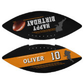 Ballon De Foot Joueur moderne Silhouette Joyeux anniversaire (Panneaux)