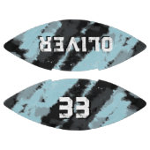 Ballon De Foot Joueur noir bleu moderne Nom et numéro Keepsaké (Panneaux)