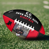 Ballon De Foot Joueur rouge moderne - photo de l'équipe