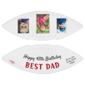 Ballon De Foot Joyeux anniversaire Best Papa 3 Photo Collage (Panneaux)