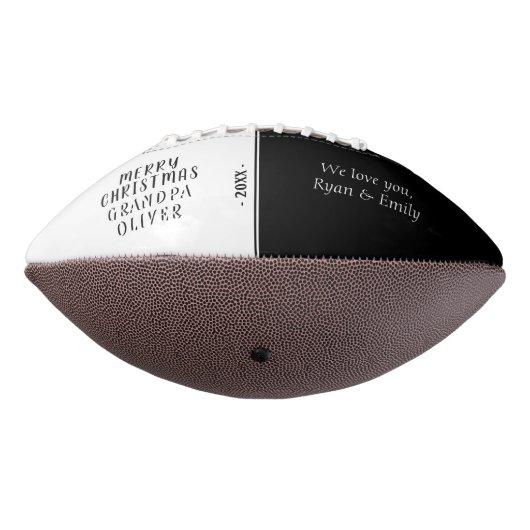 Ballon De Foot Joyeux Noël Grand-père 3 Photo Collage (Tourné à 270°)