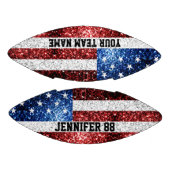 Ballon De Foot Le drapeau américain brille le nom personnalisé et (Panneaux)