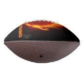 Ballon De Foot Le football au feu (Tourné à 270°)