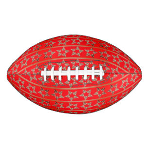 Ballon De Foot Le football de fête de rouge d'étoiles